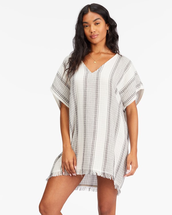 Billabong Walk Away Beach Cover-Up Salt Crystal | VBQKX7513