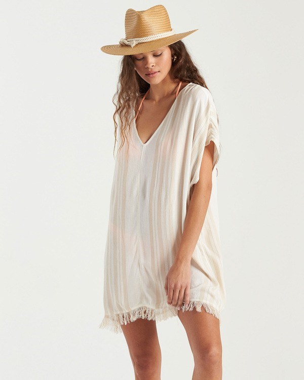 Billabong Walk Away Tunic Top Salt Crystal | JGEBA6825