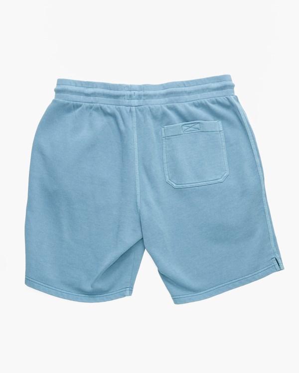 Billabong Wave Washed Elastic Waist Sweatshorts Smoke Blue | LYPZD6208