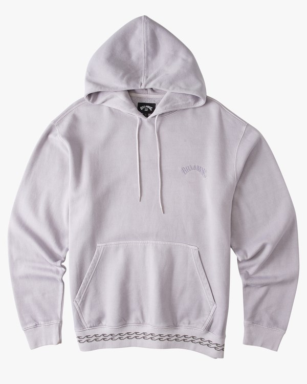 Billabong Wave Washed Organic Pullover Hoodie Grey Violet | CQBSH7603