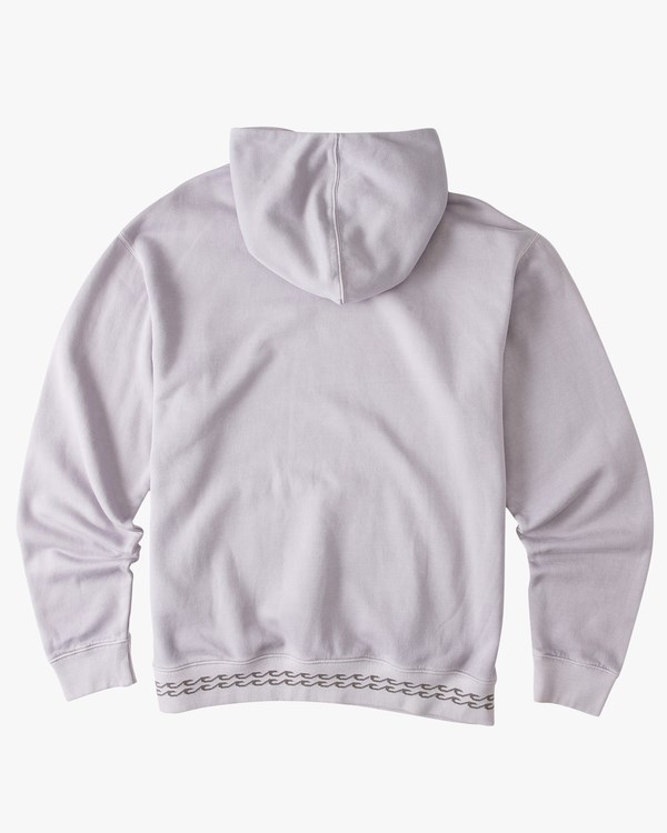 Billabong Wave Washed Organic Pullover Hoodie Grey Violet | CQBSH7603