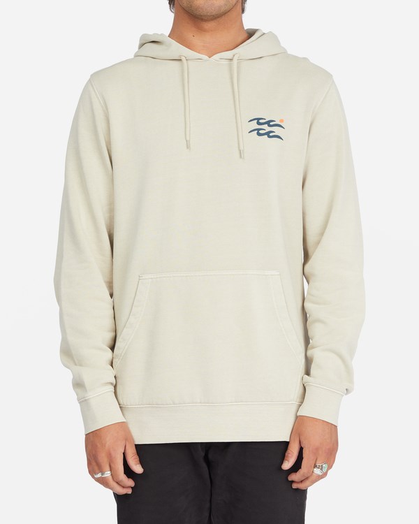 Billabong Wave Washed Plantasia Pullover Hoodie Chino | YKWMR1706