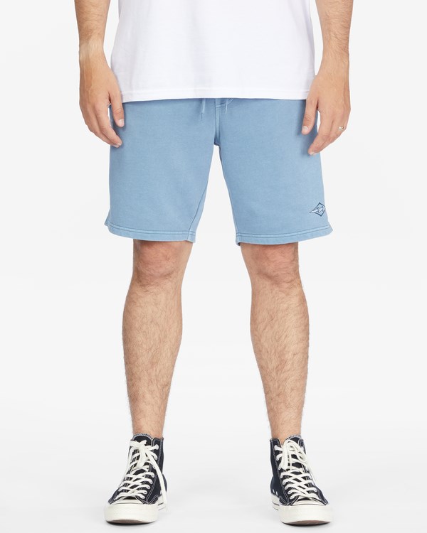 Billabong Wave Washed Theme Arch Sweatshorts Smoke Blue | DQKSH2684