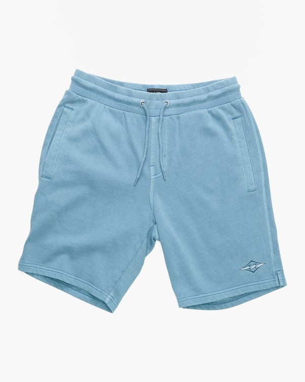 Billabong Wave Washed Theme Arch Sweatshorts Smoke Blue | DQKSH2684