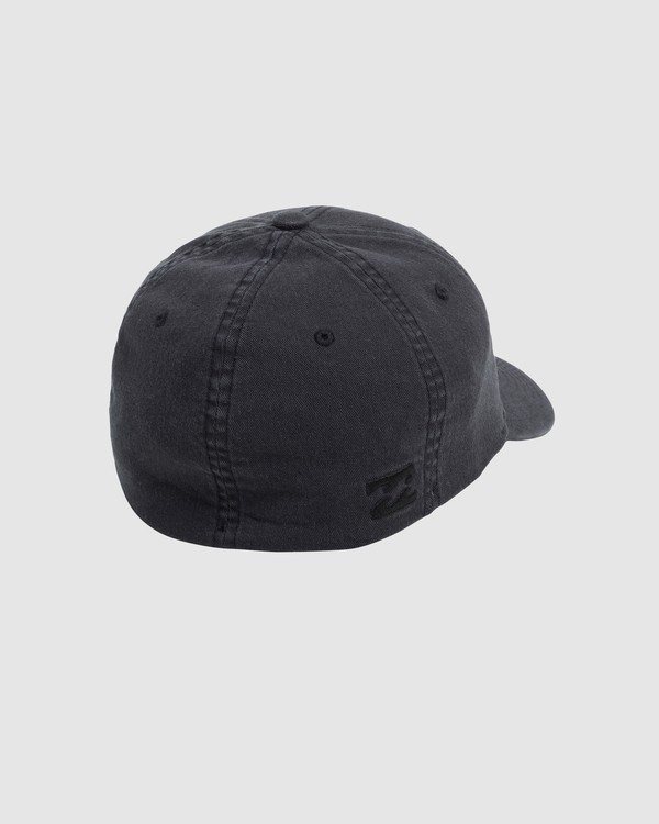 Billabong Wavy Davy Washed Flexfit Hat Black | QOUWG4762