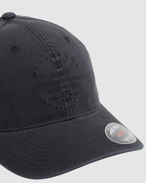 Billabong Wavy Davy Washed Flexfit Hat Black | QOUWG4762