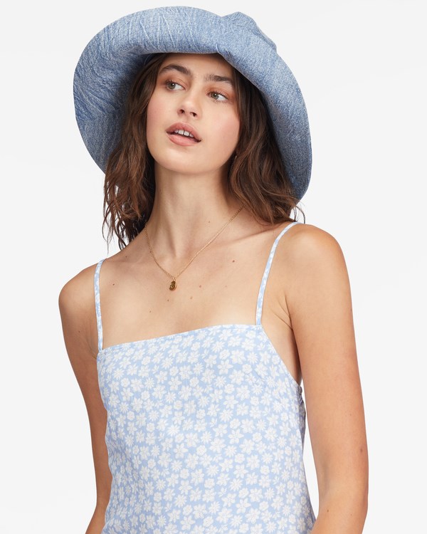 Billabong Weekend Waves Midi Slip Dress Baby Blues | QIVAE2916