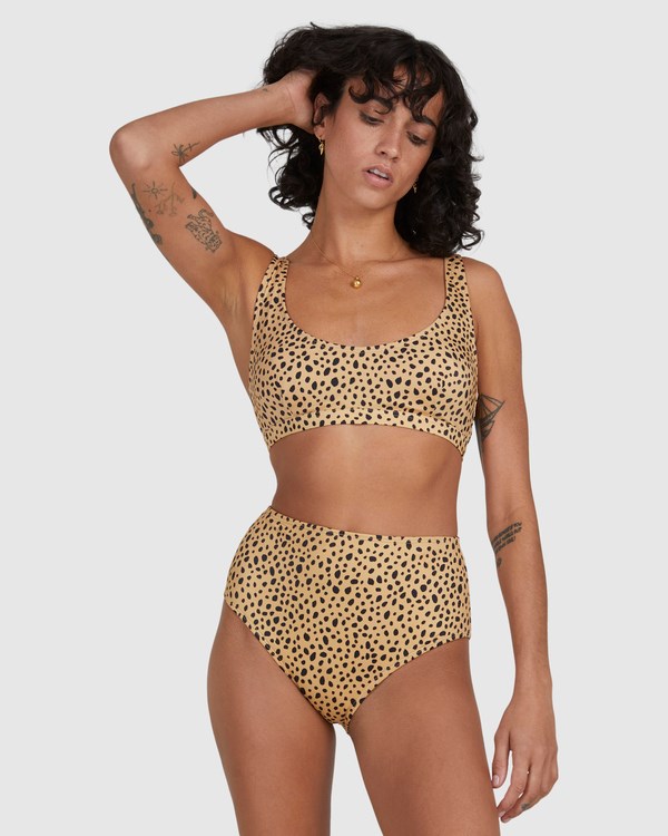 Billabong Well Spotted Tank Bikini Top Gold Dust | ALOCI2385