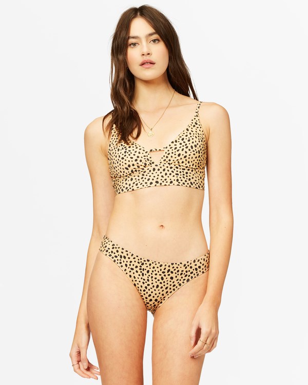 Billabong Well Spotted V-Neck Cami Bikini Top Gold Dust | EHSKP2695