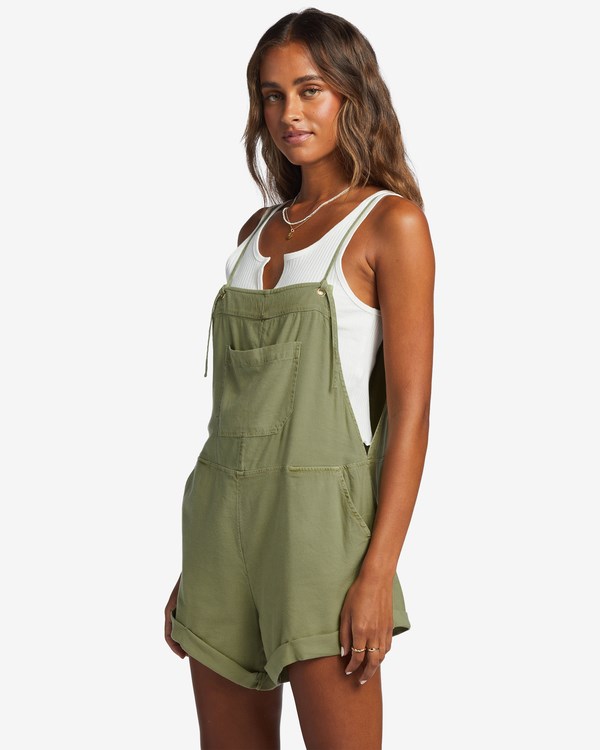 Billabong Wild Pursuit Romper Avocado | APJOY3917