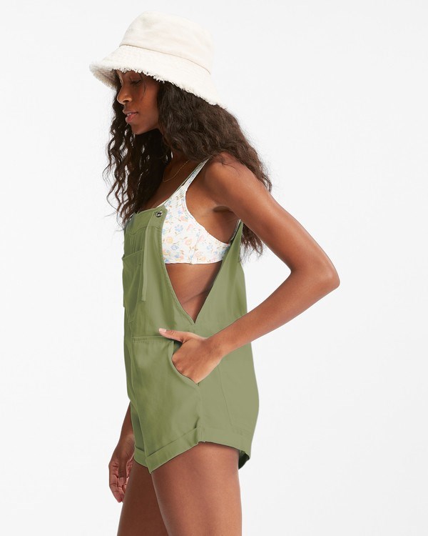 Billabong Wild Pursuit Romper Avocado | APJOY3917