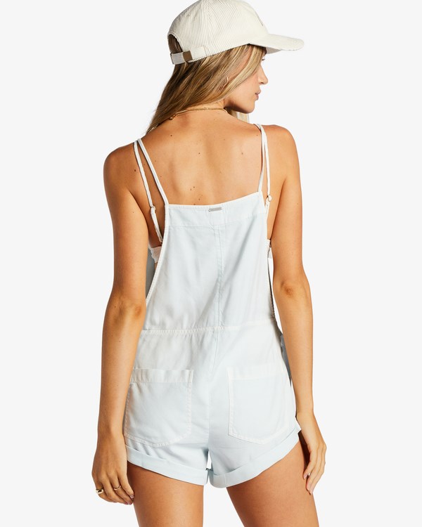 Billabong Wild Pursuit Romper Light Chambray | YUEHZ5604