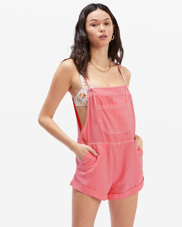 Billabong Wild Pursuit Romper Pink Sunset | NBWFV3867