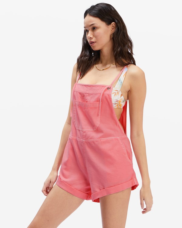 Billabong Wild Pursuit Romper Pink Sunset | NBWFV3867