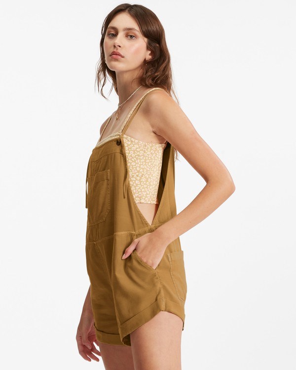 Billabong Wild Pursuit Romper Sunset Gold | XBZSM9576