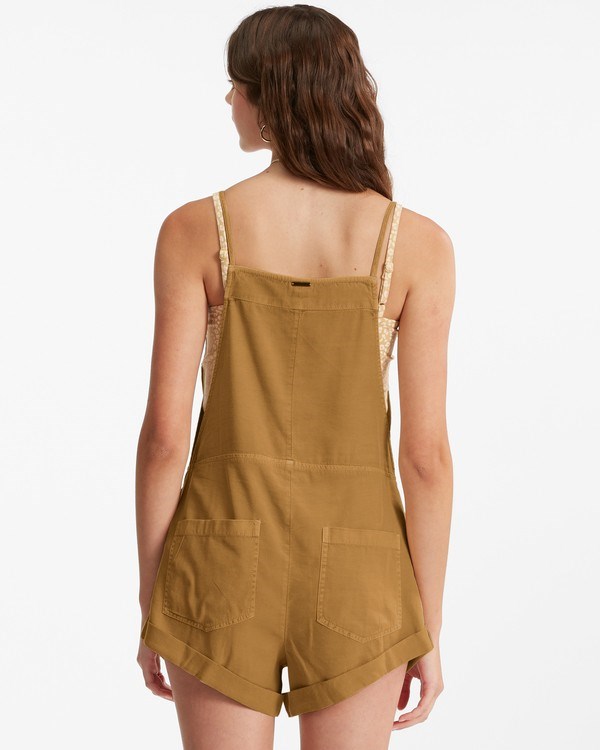 Billabong Wild Pursuit Romper Sunset Gold | XBZSM9576