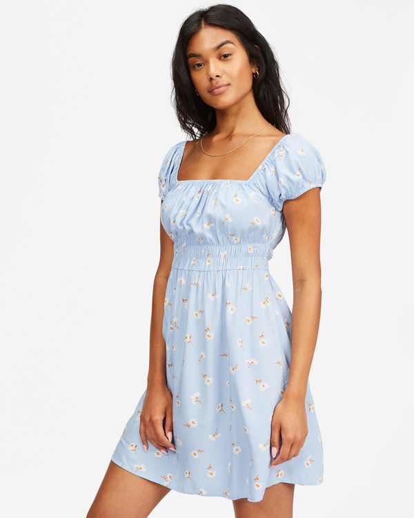 Billabong Wildflower Mini Dress Rain Drop | SJLGK2890