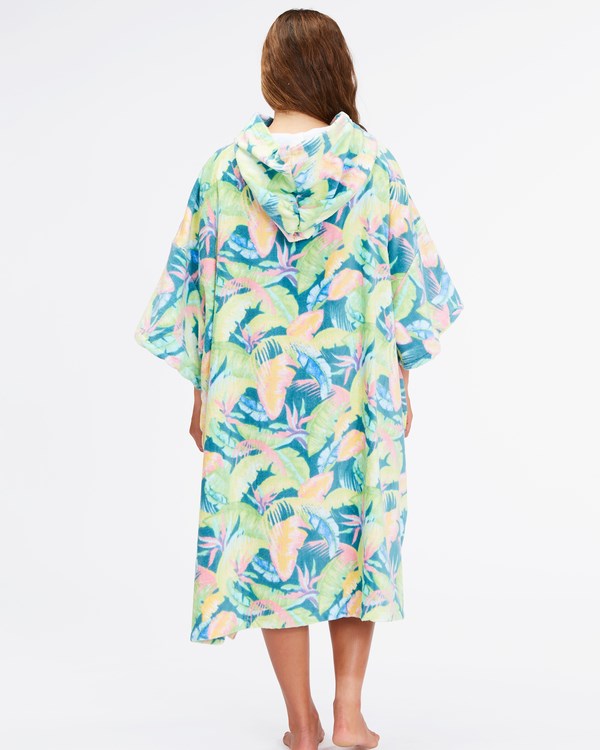 Billabong Women's Hooded Towel Marine Tropic | GZVLM8954