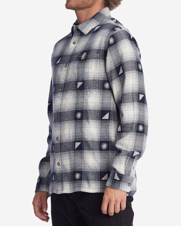 Billabong Wrangler Shadows Flannel Shirt Eclipse | KUBRG0624