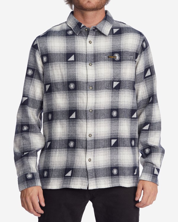 Billabong Wrangler Shadows Flannel Shirt Eclipse | KUBRG0624