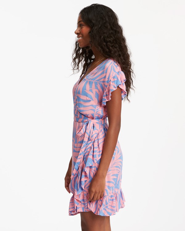 Billabong Wrap And Roll Woven Dress Pink Sunset | WBJKP1387