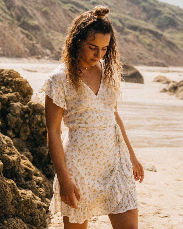 Billabong Wrap And Roll Woven Dress Salt Crystal | AULYH2346