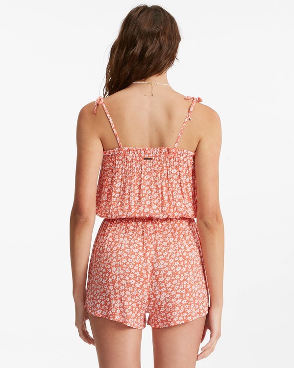 Billabong Yours Truly Romper Rose Clay | GYXUF1054